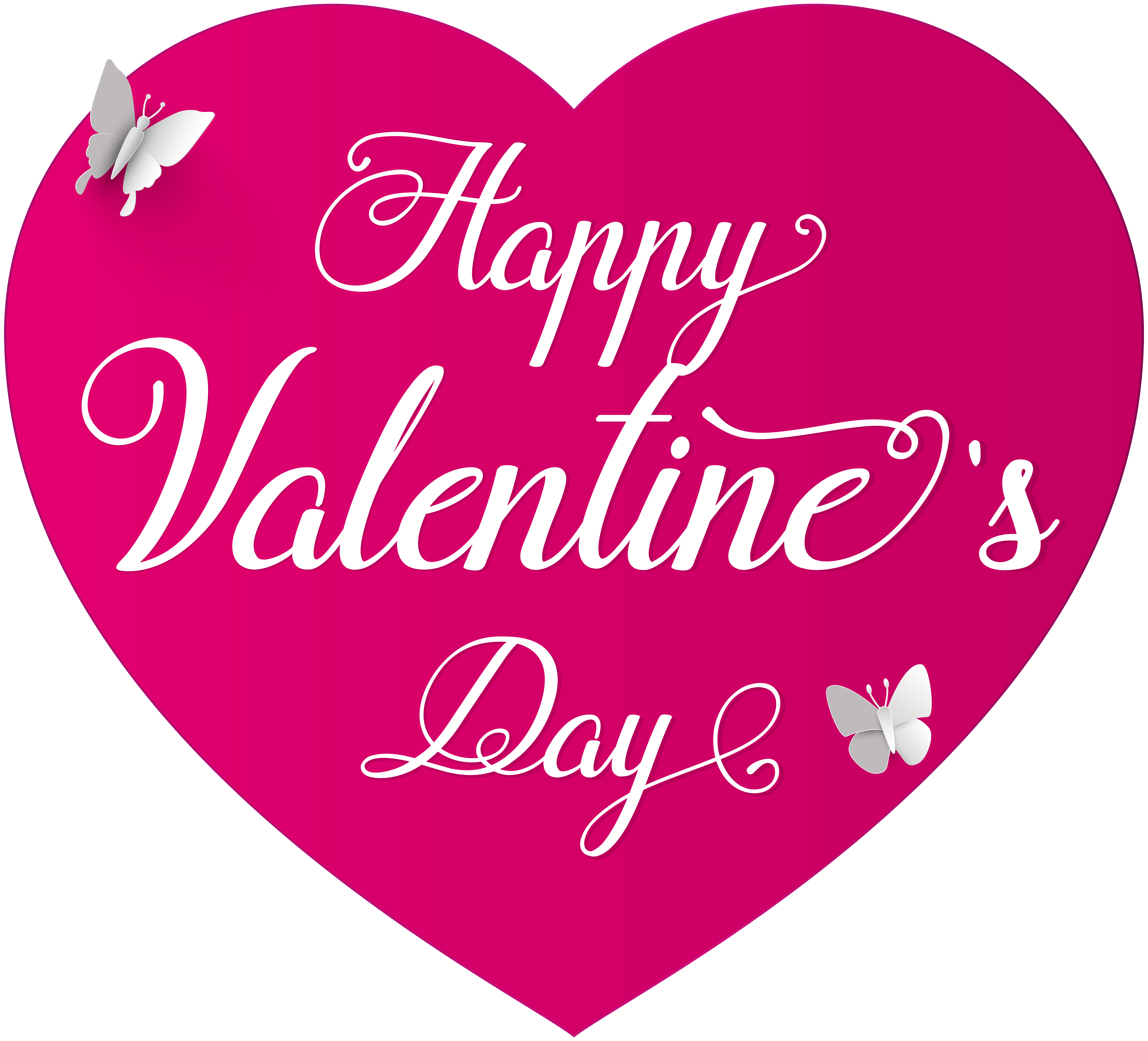 Happy Valentine's Day Deco Clip Art PNG Image
